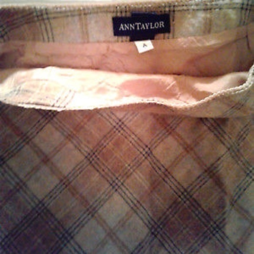 Vintage Ann Taylor Plaid Skirt - Picture 2 of 5